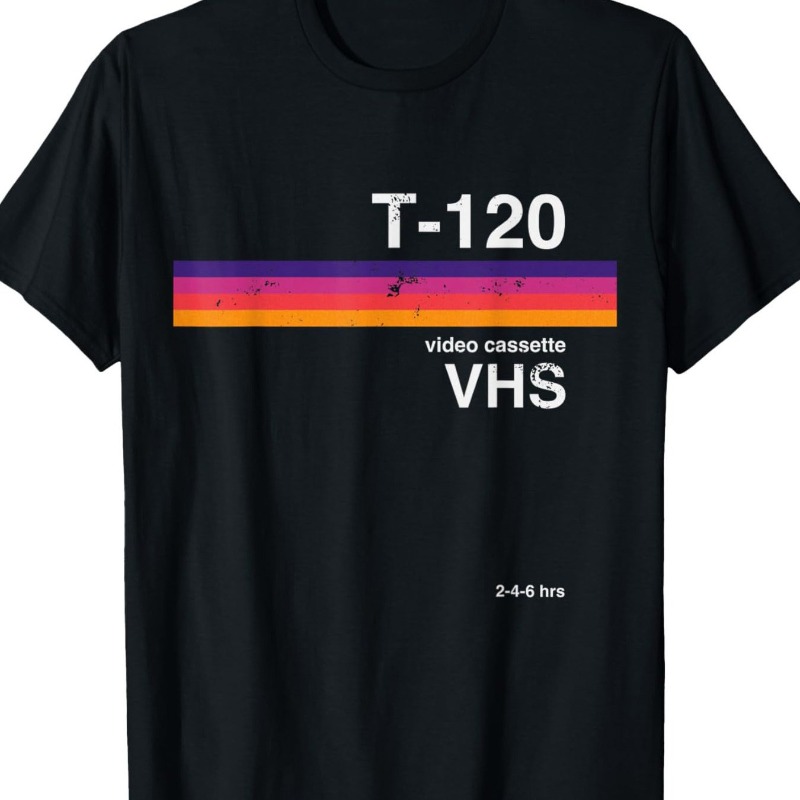 Street Fashion Videos - T-shirt à motif vidéo VHS rétro,