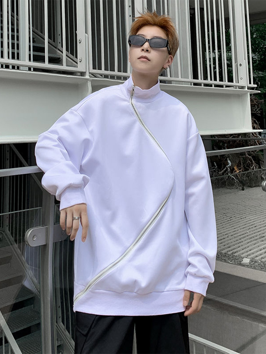 Street Fashion Shibuya - Vêtements d'extérieur pour homme sans capuche,