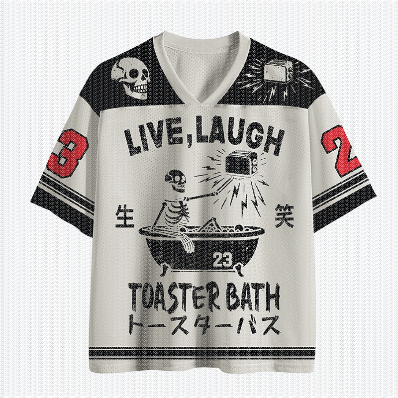 Street Fashion Mood - T-shirt en jersey à col en