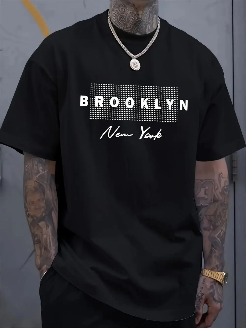 Street Fashion Of New York - T-shirt pour homme avec imprimé lettres