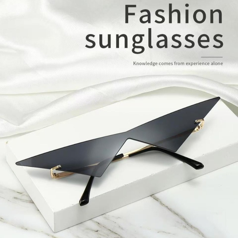 Street Fashion Glasses - Lunettes de soleil triangulaires, lunettes de