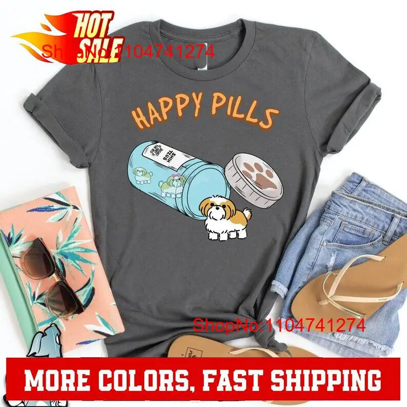 Street Fashion Mood - Shih Tzu Happy Pills t-shirt chien