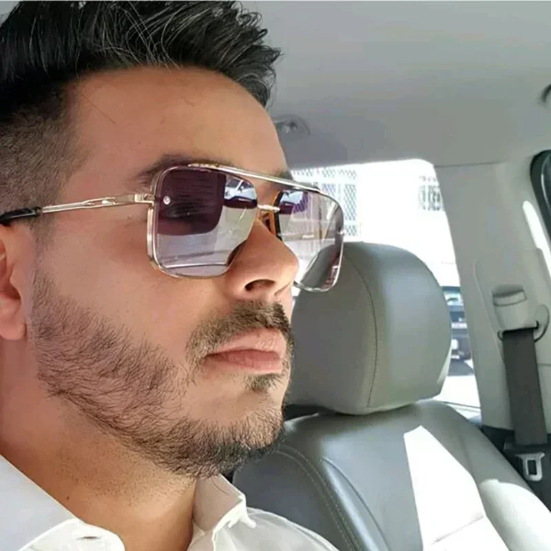Street Fashion Glasses - Lunettes de soleil carrées surdimensionnées pour