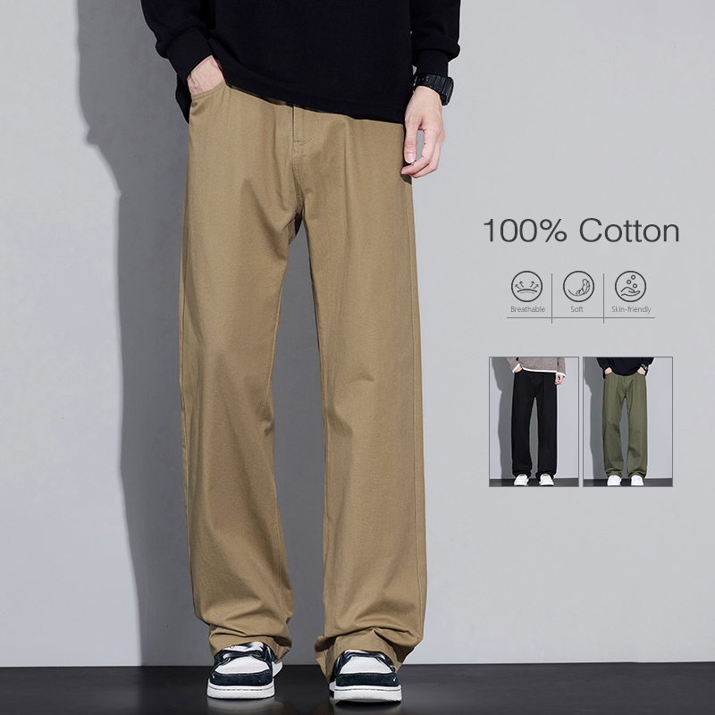 Street Fashion Korea - Pantalon Baggy à jambes larges pour