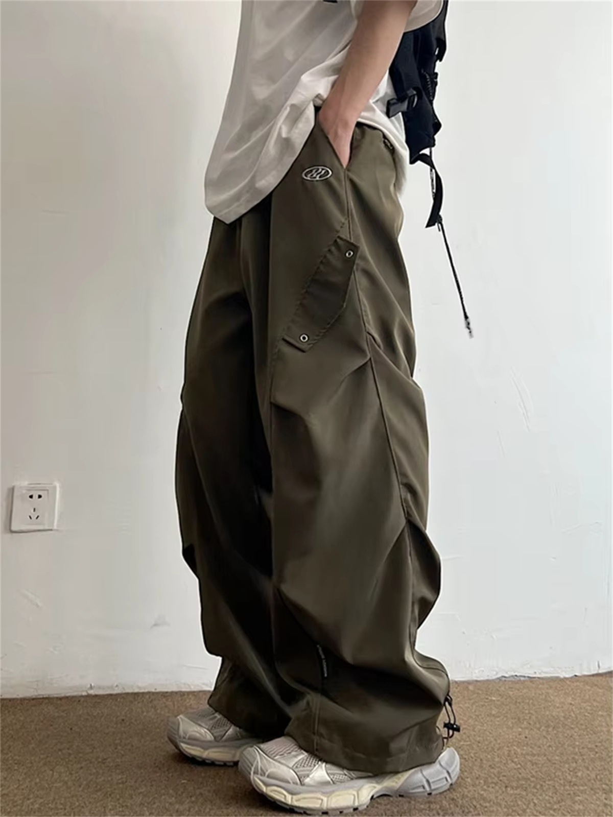 Street Fashion Korea - Pantalon cargo Techwear pour homme, style