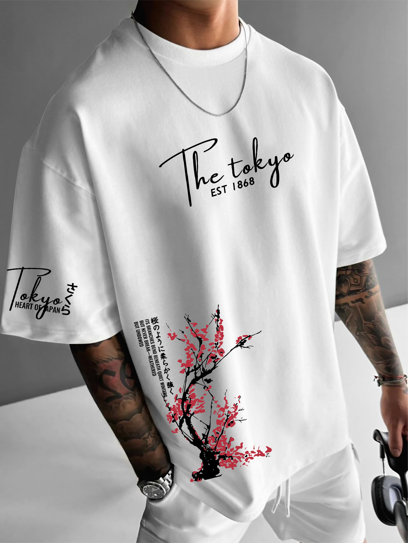 Street Fashion Shibuya - Tokyo EST 1868 T-shirt à manches