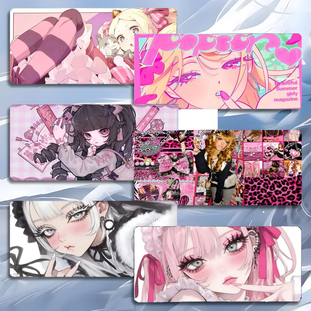 Street Fashion Shibuya - Tapis de souris style Gyaru Street