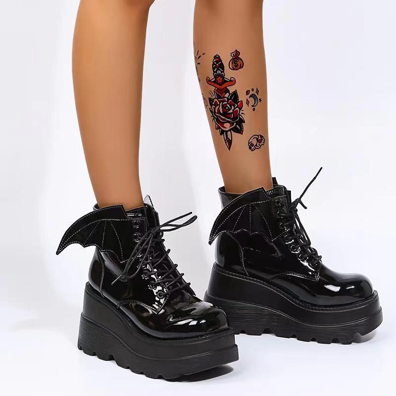 Bottines gothiques à plateform - Street Fashion Plus Size avis et prix