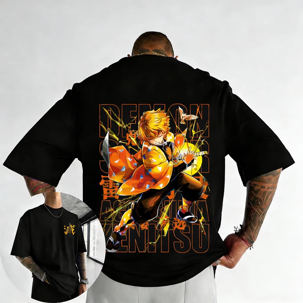 T-shirt imprimé Demon Slayer p - Street Fashion Of Japan avis et prix