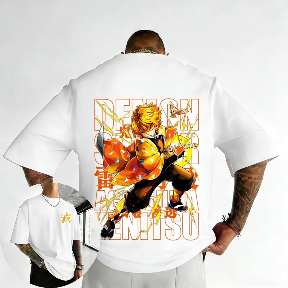 T-shirt imprimé Demon Slayer p - Street Fashion Of Japan avis et prix