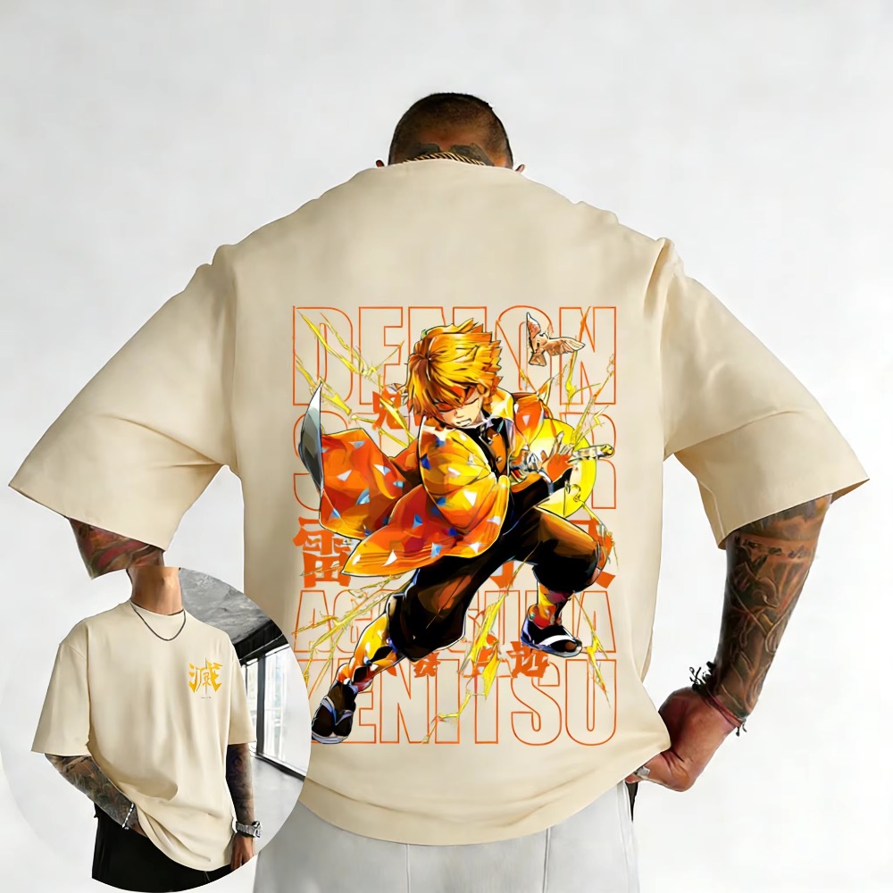 T-shirt imprimé Demon Slayer p - Street Fashion Of Japan avis et prix