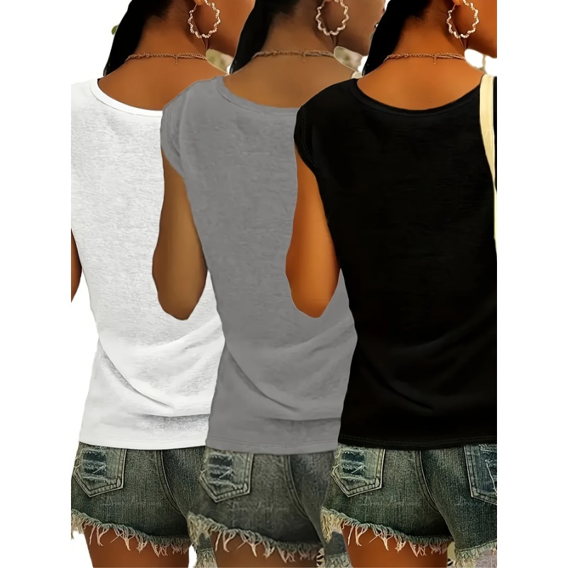 T-Shirt sans manches à col en  - Street Fashion Plus Size avis et prix