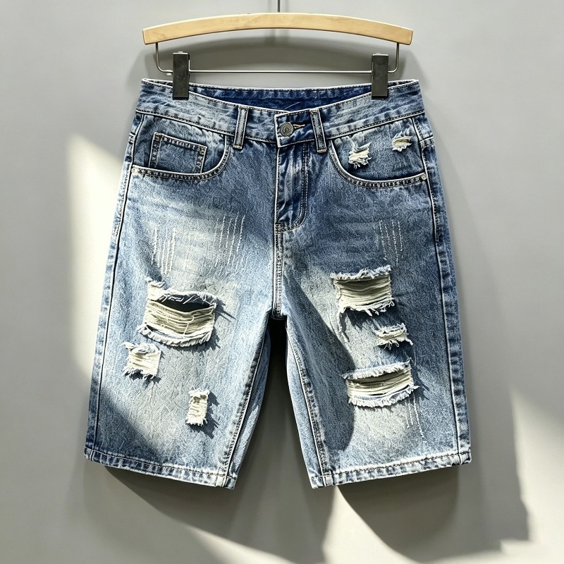 Shorts en jean déchirés style  - Distressed Jean Rip avis et prix