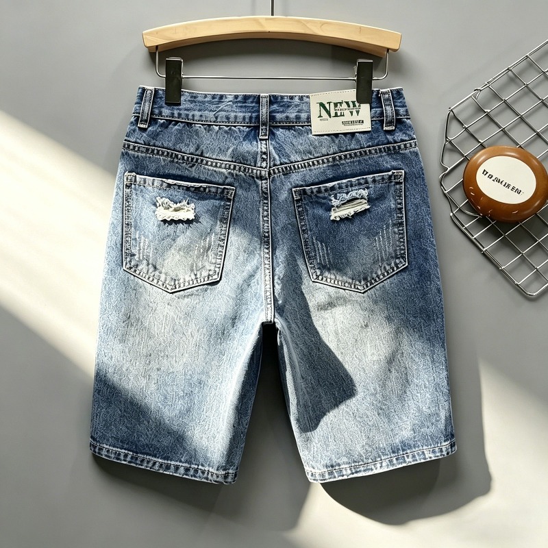 Shorts en jean déchirés style  - Distressed Jean Rip avis et prix