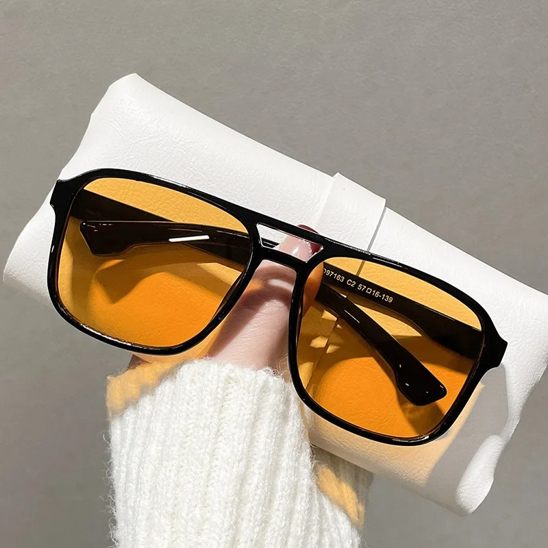 Lunettes de soleil carrées à d - Street Fashion Glasses avis et prix