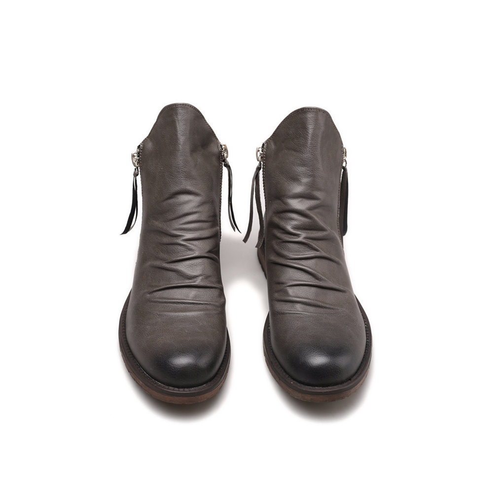 Bottes de moto vintage en cuir - Street Fashion Plus Size avis et prix