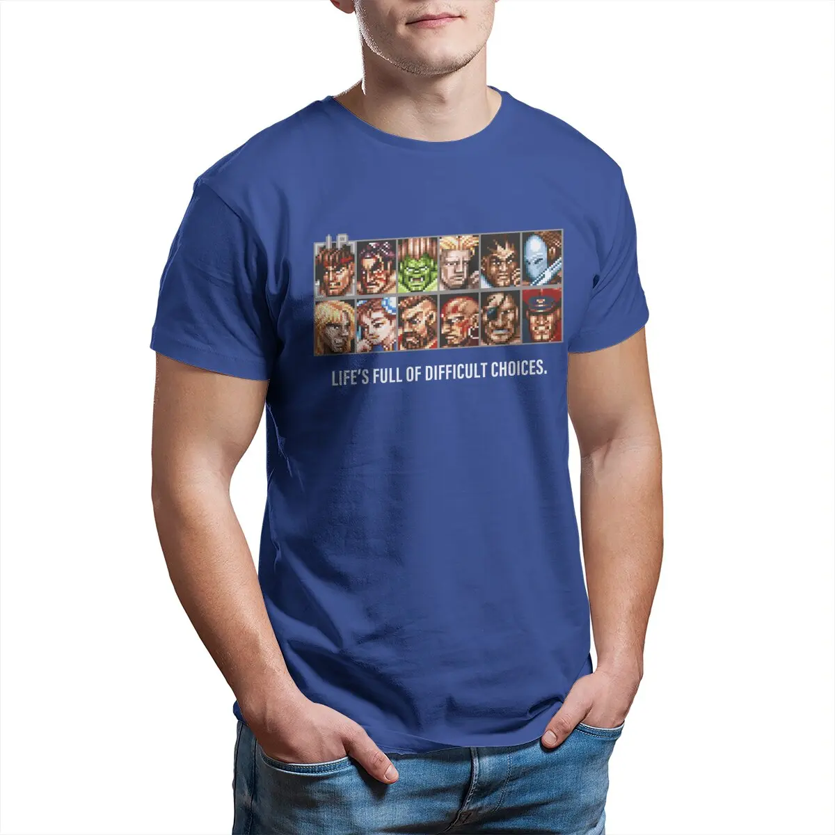 T-shirt drôle Street Fighter D - Street Fashion Videos avis et prix