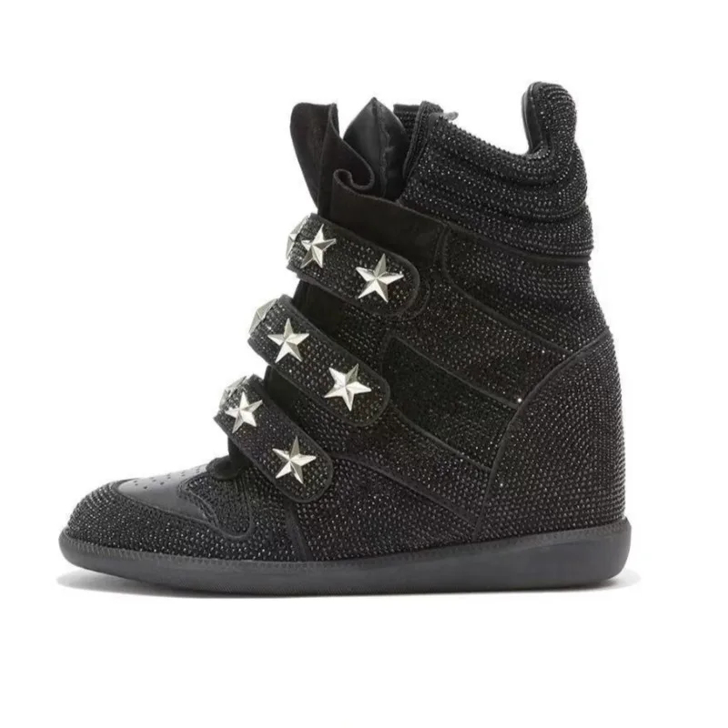 Bottines à strass pour femmes, - Street Fashion Walking avis et prix