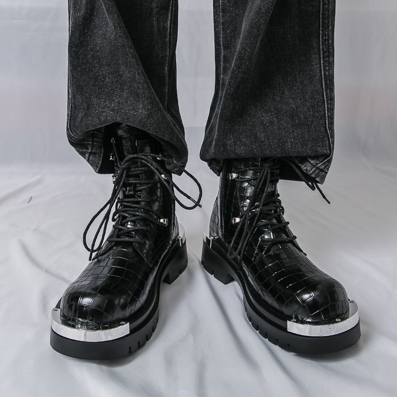 Qualité haut homme bottes de r - Street Fashion Walking avis et prix
