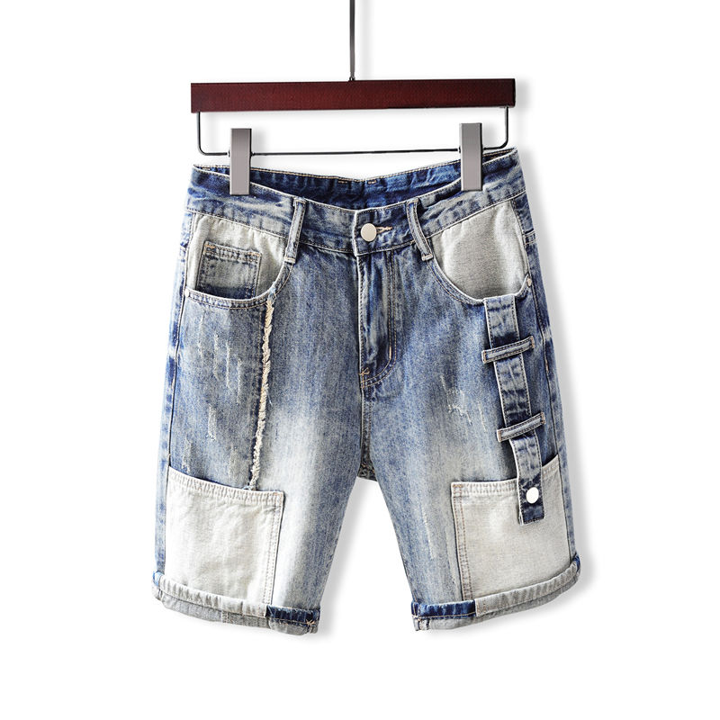 Jean court homme pantalon avec - Street Fashion Korea avis et prix