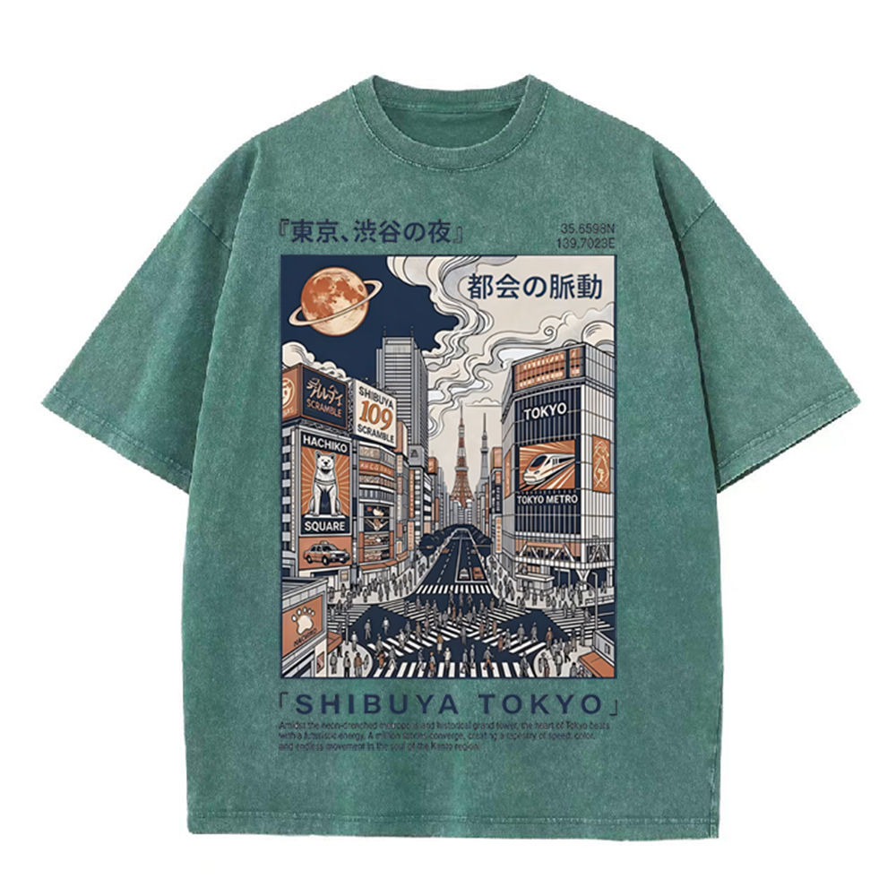 T-shirt décontracté oversize à - Street Fashion Shibuya avis et prix