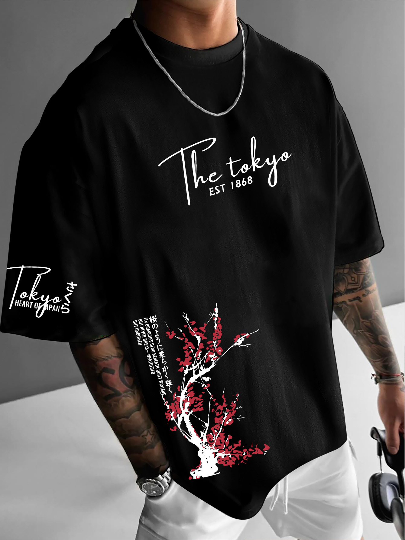 Tokyo EST 1868 T-shirt à manch - Street Fashion Shibuya avis et prix