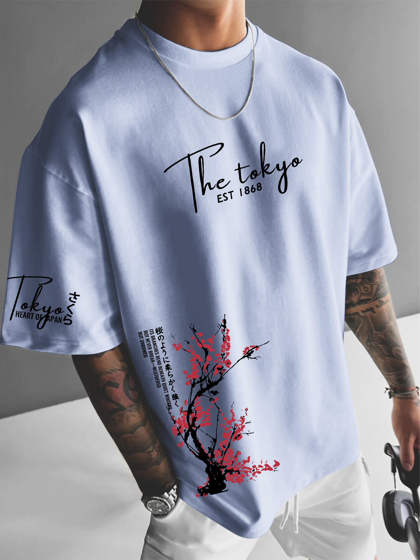Tokyo EST 1868 T-shirt à manch - Street Fashion Shibuya avis et prix